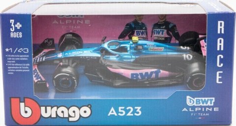 F1 BWT Alpine A523 #10 Pierre Gasly BBurago 1:43 F1 BWT Alpine A523 #10 Pierre Gasly BBurago 1:43