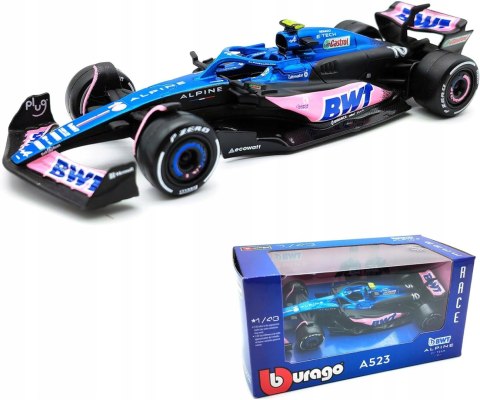 F1 BWT Alpine A523 #10 Pierre Gasly BBurago 1:43 F1 BWT Alpine A523 #10 Pierre Gasly BBurago 1:43