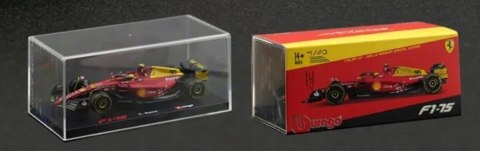 F1 FERRARI F1-75 MONZA #55 Sainz KASK BBurago 1:43 F1 FERRARI F1-75 MONZA #55 Sainz KASK BBurago 1:43