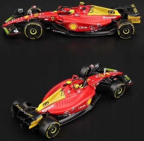 F1 FERRARI F1-75 MONZA #55 Sainz KASK BBurago 1:43 F1 FERRARI F1-75 MONZA #55 Sainz KASK BBurago 1:43