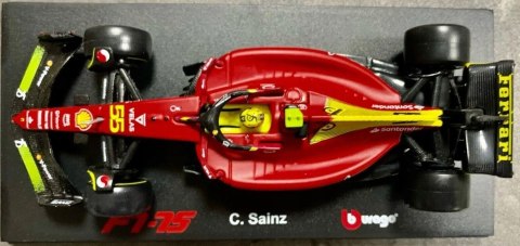 F1 FERRARI F1-75 MONZA #55 Sainz KASK BBurago 1:43 F1 FERRARI F1-75 MONZA #55 Sainz KASK BBurago 1:43
