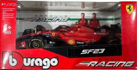 F1 FERRARI SF-23 2023 C. Sainz #55 BBurago 1:43 F1 FERRARI SF-23 2023 C. Sainz #55 BBurago 1:43