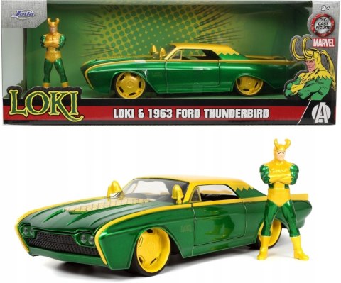FORD Thunderbird 1963 Loki MARVEL JADA 1:24 FORD Thunderbird 1963 Loki MARVEL JADA 1:24