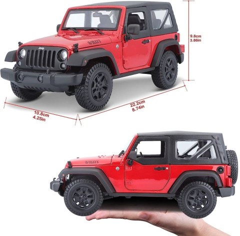 JEEP Wrangler 2014 1:18 red model Maisto 31676 JEEP Wrangler 2014 1:18 red model Maisto 31676