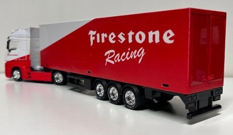 Mercedes Actros naczepa Firestone Bburago 1:43 Mercedes Actros naczepa Firestone Bburago 1:43