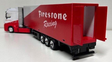 Mercedes Actros naczepa Firestone Bburago 1:43 Mercedes Actros naczepa Firestone Bburago 1:43
