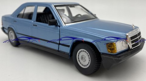 Mercedes Benz 190E W201 blue 1:24 Bburago 21103 Mercedes Benz 190E W201 blue 1:24 Bburago 21103