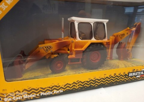 Model koparki JCB 3C Mark III at work Britains 43280 1:32 Model koparki JCB 3C Mark III at work Britains 43280 1:32