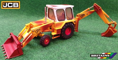 Model koparki JCB 3C Mark III at work Britains 43280 1:32 Model koparki JCB 3C Mark III at work Britains 43280 1:32