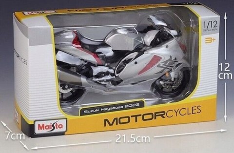 SUZUKI Hayabusa 2022 motocykl model 1:12 Maisto SUZUKI Hayabusa 2022 motocykl model 1:12 Maisto