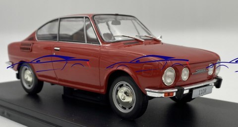 Skoda 110R 1970 red model 1:24 WhiteBox 124185 Skoda 110R 1970 red model 1:24 WhiteBox 124185