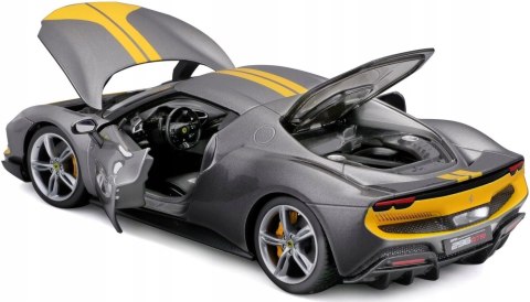 FERRARI 296 GTB Assetto Fiorano 1:18 Bburago 16017 grey FERRARI 296 GTB Assetto Fiorano 1:18 Bburago 16017 grey