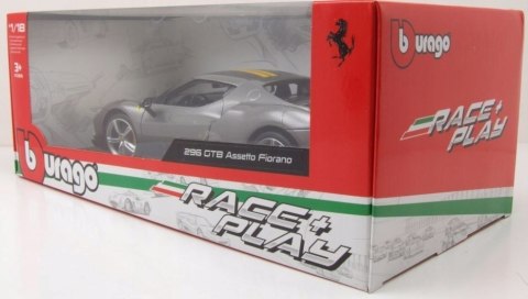 FERRARI 296 GTB Assetto Fiorano 1:18 Bburago 16017 grey FERRARI 296 GTB Assetto Fiorano 1:18 Bburago 16017 grey
