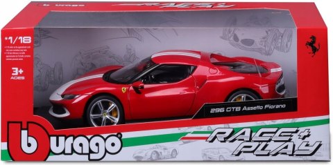 FERRARI 296 GTB Assetto Fiorano 1:18 Bburago 16017 red FERRARI 296 GTB Assetto Fiorano 1:18 Bburago 16017 red