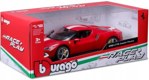 FERRARI 296 GTB Assetto Fiorano 1:18 Bburago 16017 red FERRARI 296 GTB Assetto Fiorano 1:18 Bburago 16017 red