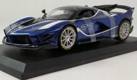 FERRARI FXX-K EVO #27 model 1:18 Bburago 16012 blue FERRARI FXX-K EVO #27 model 1:18 Bburago 16012 blue