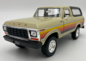 Ford Bronco (hard top) 1978 1:24 Motormax 79373 beż/brąz