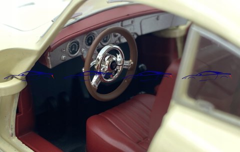 Porsche 356 1959 ivory model 1:24 WhiteBox 124190 Porsche 356 1959 ivory model 1:24 WhiteBox 124190