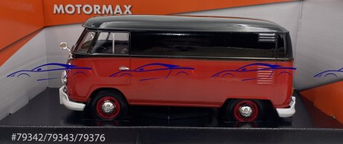VW Type 2 T1 Delivery Van 1:24 Motormax 79342 black/red VW Type 2 T1 Delivery Van 1:24 Motormax 79342 black/red