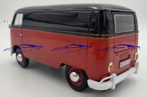 VW Type 2 T1 Delivery Van 1:24 Motormax 79342 black/red VW Type 2 T1 Delivery Van 1:24 Motormax 79342 black/red