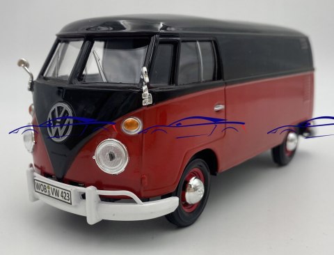 VW Type 2 T1 Delivery Van 1:24 Motormax 79342 black/red VW Type 2 T1 Delivery Van 1:24 Motormax 79342 black/red