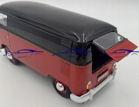 VW Type 2 T1 Delivery Van 1:24 Motormax 79342 black/red VW Type 2 T1 Delivery Van 1:24 Motormax 79342 black/red