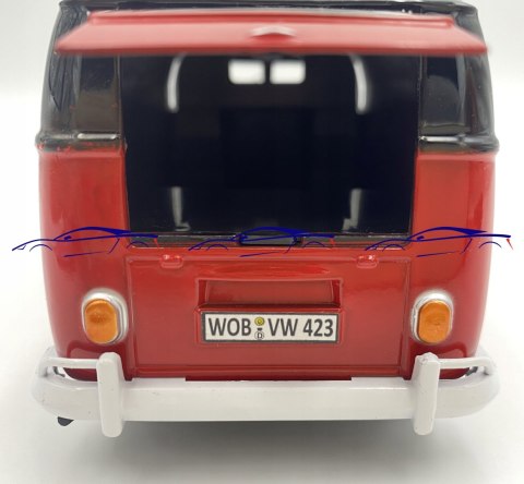 VW Type 2 T1 Delivery Van 1:24 Motormax 79342 black/red VW Type 2 T1 Delivery Van 1:24 Motormax 79342 black/red