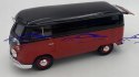 VW Type 2 T1 Delivery Van 1:24 Motormax 79342 black/red