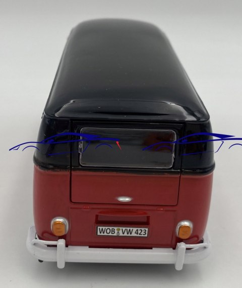 VW Type 2 T1 Delivery Van 1:24 Motormax 79342 black/red VW Type 2 T1 Delivery Van 1:24 Motormax 79342 black/red