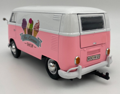 Volkswagen (T1) z budką z lodami 1:24 Motormax 79672 Volkswagen (T1) z budką z lodami 1:24 Motormax 79672