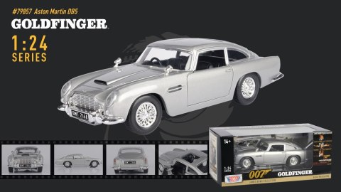 ASTON MARTIN DB5 James Bond GOLDFINGER (1964) 1:24 Motormax 79857 ASTON MARTIN DB5 James Bond GOLDFINGER (1964) 1:24 Motormax 79857