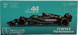 Bolid F1 Mercedes W14 Hamilton KASK BBurago 1:43