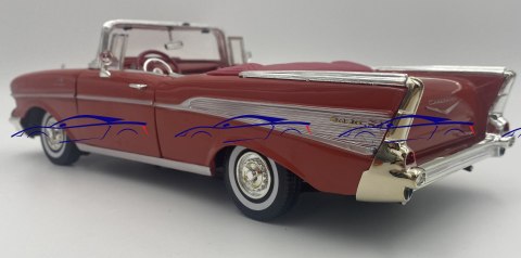 Chevrolet Bel Air cabrio 1957 1:18 Motormax 73175 red Chevrolet Bel Air cabrio 1957 1:18 Motormax 73175 red