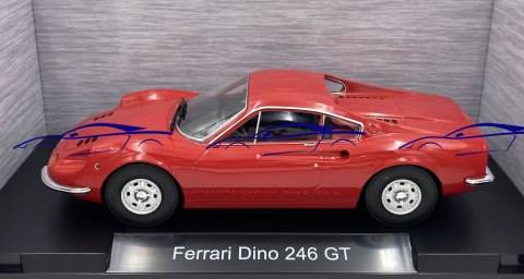 Ferrari Dino 246 GT 1969 red 1:18 model MCG 18359 Ferrari Dino 246 GT 1969 red 1:18 model MCG 18359