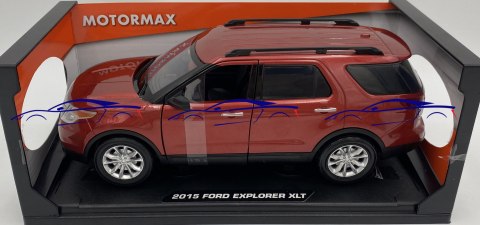 Ford Explorer XLT 2015 1:18 model Motormax 73186 red Ford Explorer XLT 2015 1:18 model Motormax 73186 red