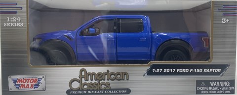 Ford F-150 Raptor 2017 model 1:27 Motormax 79344LOC niebieski Ford F-150 Raptor 2017 model 1:27 Motormax 79344LOC niebieski