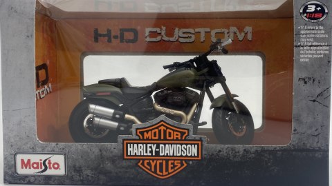 HARLEY-DAVIDSON Fat Bob 114 2022 1:18 Maisto zielony HARLEY-DAVIDSON Fat Bob 114 2022 1:18 Maisto zielony