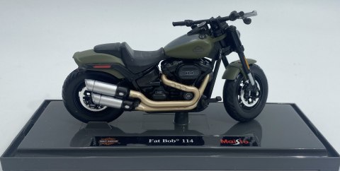 HARLEY-DAVIDSON Fat Bob 114 2022 1:18 Maisto zielony HARLEY-DAVIDSON Fat Bob 114 2022 1:18 Maisto zielony