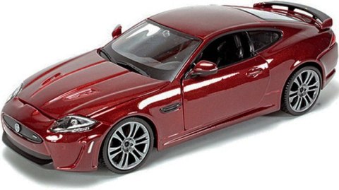 JAGUAR XKR-S metalowy model Bburago 1:24 21063 bordowy