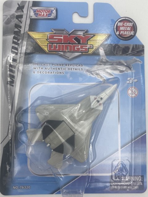 Lockheed Martin F-22 Raptor 4,5" 11,5 cm METAL Motormax Lockheed Martin F-22 Raptor 4,5" 11,5 cm METAL Motormax