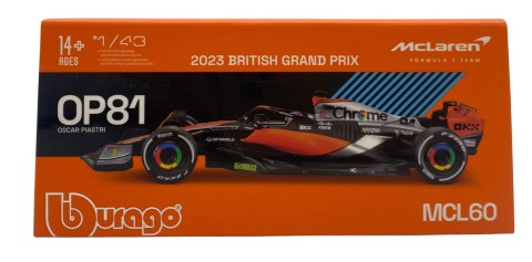 McLaren MCL60 F1 2023 #81 Piastri KASK BBurago 1:43