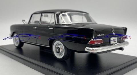 Mercedes-Benz 220 W111 1959 model 124210 WhiteBox 1:24 black Mercedes-Benz 220 W111 1959 model 124210 WhiteBox 1:24 black