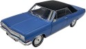 Opel Diplomat V8 Coupe 1965 model METAL 124137 WhiteBox 1:24 niebieski