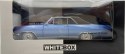 Opel Diplomat V8 Coupe 1965 model METAL 124137 WhiteBox 1:24 niebieski