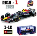 RB19 F1 Red Bull 2023 Max Verstappen BBurago DUŻY model 1:18