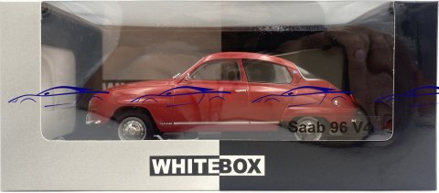 Saab 96 V4 1970 model 124220 WhiteBox 1:24 czerwony Saab 96 V4 1970 model 124220 WhiteBox 1:24 czerwony