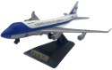 Samolot Boeing 747-200B Air Force One model podstawka METAL Motormax