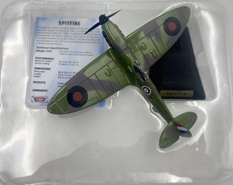 Samolot Supermarine Spitfire model podstawka METAL Motormax Samolot Supermarine Spitfire model podstawka METAL Motormax