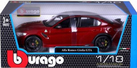 Alfa Romeo Giulia GTA Quadrifoglio czerwony 1:18 model BBurago 11048 Alfa Romeo Giulia GTA Quadrifoglio czerwony 1:18 model BBurago 11048