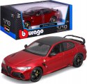 Alfa Romeo Giulia GTA Quadrifoglio czerwony 1:18 model BBurago 11048